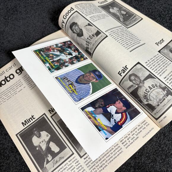 Baseball Card Price Guide Set of 4 Vintage Magazines w/ Card Inserts - 1998-1990 - Picture 11 of 16